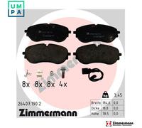 ZIMMERMANN 26407.190.2 Brake pad set