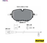TEXTAR 2640801 Brake pad set