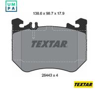 TEXTAR 2644303 Brake pad set