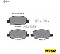 TEXTAR DISC BRAKE BRAKE PAD SET 2645901