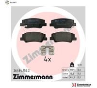ZIMMERMANN 26484.155.2 Brake pad set