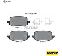 Textar 2648701 Brake Pad Set