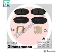 BRAKE PAD SET DISC BRAKE 26493.175.2 FOR HYUNDAI TUCSON IONIQ KIA G4FU 1.6L