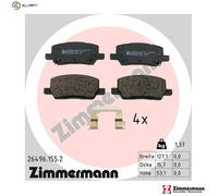Zimmermann Brake Pad Set 26496.155.2 for Tesla Model S / Model X