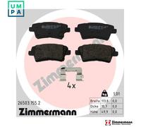 BRAKE PAD SET DISC BRAKE 26503.155.2 FOR KIA G4KH 2.0L 4cyl OPTIMA