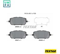 BRAKE PAD SET DISC BRAKE 2650601 FOR MAZDA N8Y1 0.8L 1cyl MX-30