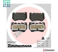 BRAKE PAD SET DISC BRAKE 26519.175.1 FOR MERCEDES-BENZ C-CLASS/T-MODEL CLE 1.5L