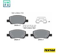 TEXTAR 2652801 Brake pad set