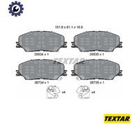 TEXTAR 2653401 Brake pad set