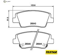 BRAKE PAD SET DISC BRAKE 2654301 FOR HYUNDAI IONIQ STARIA/Bus/Van KIAD4HF 2.2L