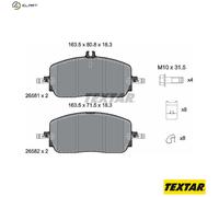 TEXTAR 2658101 Brake pad set