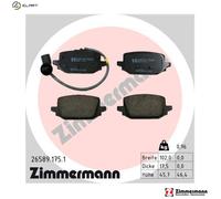 ZIMMERMANN 26589.175.1 Brake pad set