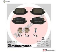 ZIMMERMANN 26589.175.2 Brake pad set