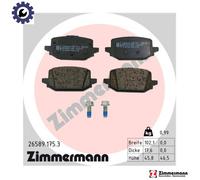 BRAKE PAD SET DISC BRAKE 26589.175.3 FOR RENAULT GRAND/KANGOO/III/MPV 1.3L 4cyl