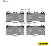 Brake Pads Set Front Textar 2660501 2598657 KTLJ9C2K021FEC KTLJ9C2K021FED