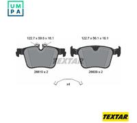 TEXTAR 2661001 Brake pad set