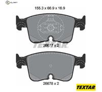 TEXTAR 2667701 Brake pad set