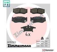 BRAKE PAD SET DISC BRAKE 26710.150.2 FOR SUZUKI K10C-T 1.0L 3cyl SWIFT V 1.2L