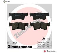 BRAKE PAD SET DISC BRAKE 26744.175.1 FOR VW DSSA/DZLA 2.0L DRNB 2.0L DGEA 1.4L