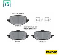 TEXTAR 2679701 Brake pad set
