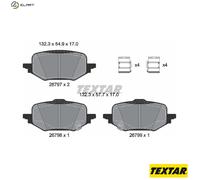 TEXTAR 2679701 Brake pad set
