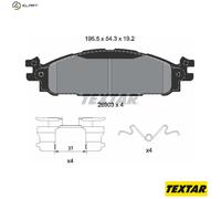 BRAKE PAD SET DISC BRAKE 2690301 FOR FORD USA LINCOLN T35PDED/T35PDTD 3.5L 6cyl