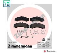 ZIMMERMANN 29076.200.1 Brake pad set