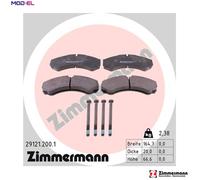 BRAKE PAD SET DISC BRAKE 29121.200.1 FOR RENAULT TRUCKS MASCOTT/Van IVECO