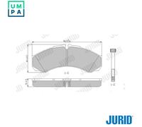 BRAKE PAD SET DISC BRAKE 2912109561 FOR RENAULT TRUCKS IVECO CITY/Bus/DAILY 3.0L