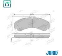 BRAKE PAD SET DISC BRAKE 2912114530 FOR IVECO DAILY/SCUDATO/III/Bus/Van 3.0L