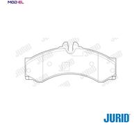 JURID 2915309560 Brake pad set