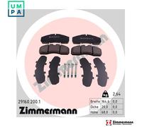 ZIMMERMANN 29160.200.1 Brake pad set