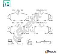 BRAKE PAD SET DISC BRAKE 29190 00 703 10 FOR VW CRAFTER/30-50/Van BJJ 2.5L 5cyl