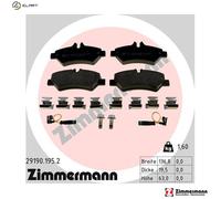 BRAKE PAD SET DISC BRAKE 29190.195.2 FOR MERCEDES-BENZ SPRINTER/35-t/Van/3-t
