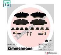 BRAKE PAD SET DISC BRAKE 29190.195.2 FOR MERCEDES-BENZ SPRINTER/35-t/Van/3-t