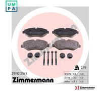 ZIMMERMANN 29192.210.1 Brake pad set