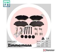 ZIMMERMANN 29192.210.2 Brake pad set