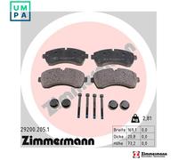 BRAKE PAD SET DISC BRAKE 29200.205.1 FOR VW CRAFTER/30-50/Platform/Chassis/Van
