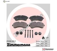 BRAKE PAD SET DISC BRAKE 29200.205.1 FOR VW CRAFTER/30-50/Platform/Chassis/Van