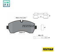 Textar 2920002 Brake Pad Set