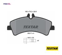Genuine OE Textar Brake Pads Full Set Of 4 Rear + Brake Caliper Screws 2921702