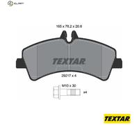 Textar Rear Brake Pads fits Mercedes-Benz Sprinter 5-T VW Crafter 30-50 4,6-T