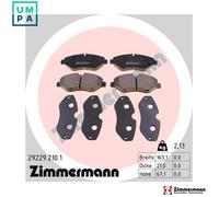 Brake pads 29229.210.1 ZIMMERMANN for IVECO DAILY IV Platform/Chassis