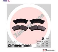 Zimmermann Disc Brake Pads 29231.230.1 for IVECO DAILY IV Platform/Chassis