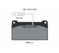 TEXTAR 2976502 Brake pad set