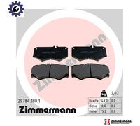 ZIMMERMANN 29784.180.1 Brake pad set