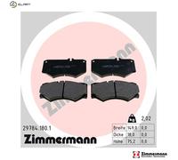 ZIMMERMANN 29784.180.1 Brake pad set