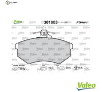 VALEO 301003 Brake pad set