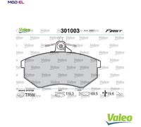 VALEO 301003 Brake pad set