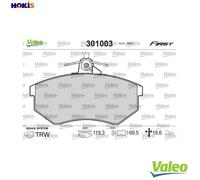 VALEO 301003 Brake pad set